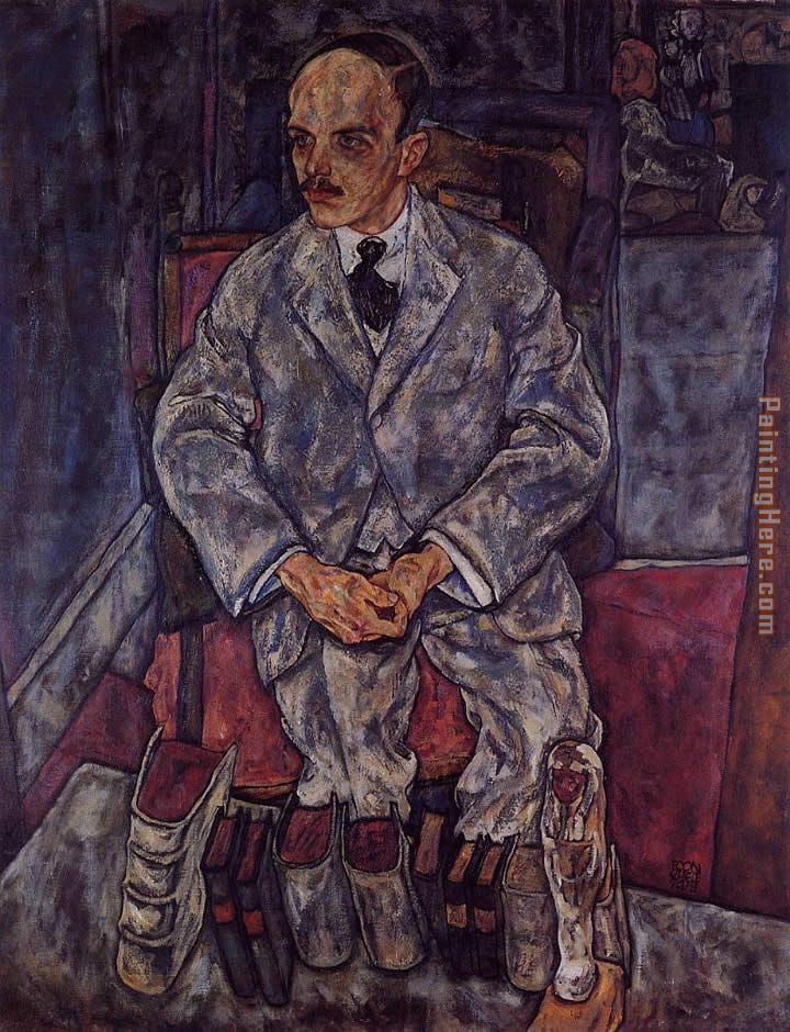 The Art Dealer Guido Arnot painting - Egon Schiele The Art Dealer Guido Arnot art painting